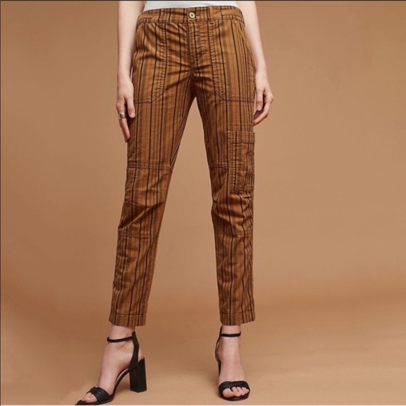 Anthropologie Pants - Anthropologie Hei Hei Wanderer Cargo Striped Pants